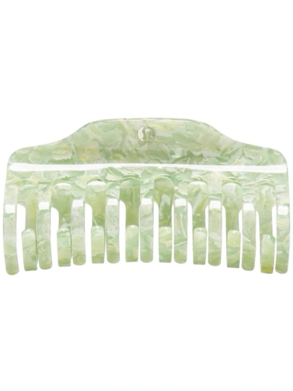 Lululemon Jumbo Claw Clip Willow Leaf/Matcha Magic - Picture 6 of 16